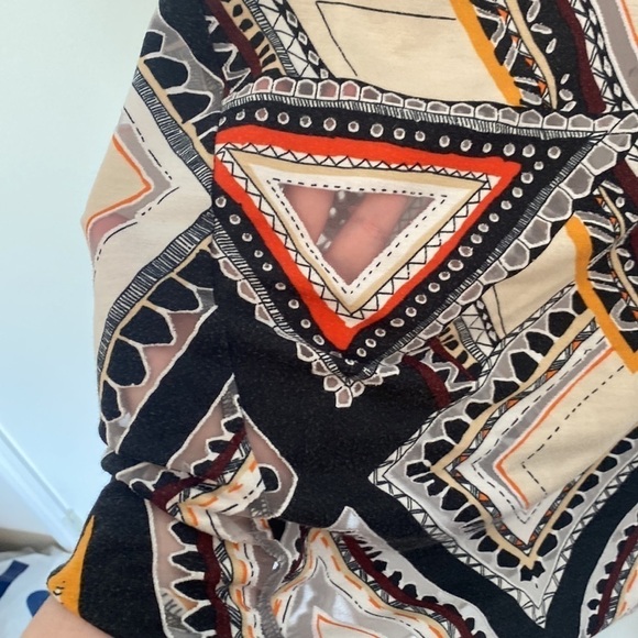 XXL Sleeveless Racerback Top Aztec Boho Print Festival - Picture 5 of 11